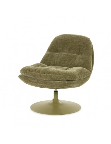 Tromba Lænestol Med Drejefod Metal Polyester H84 Grøn