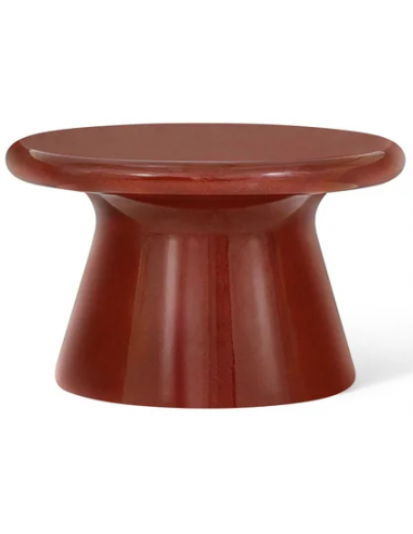 Yahiko Sofabord Fiberglas H40 ø65 Bordeaux Højglans