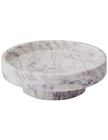 Porto Rund Piedestal Marmor ø25 Lavendel Marmor