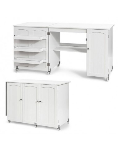 Symaskinebord Eller Computerbord Møbelplade 158 Hvid