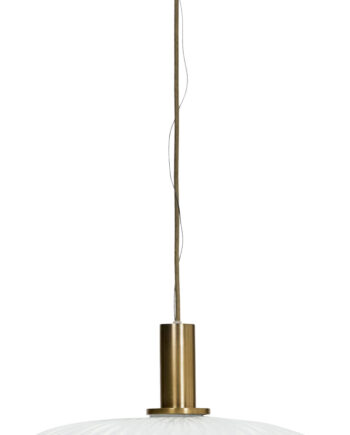 House Doctor Pendel Lampe Hdfort Råhvid Messing