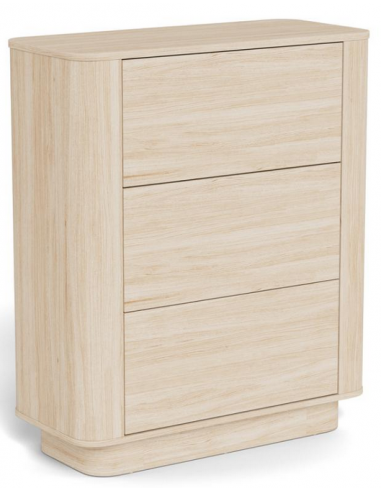 Kommode Melamin H107 B90 D40 Hvidpigmenteret