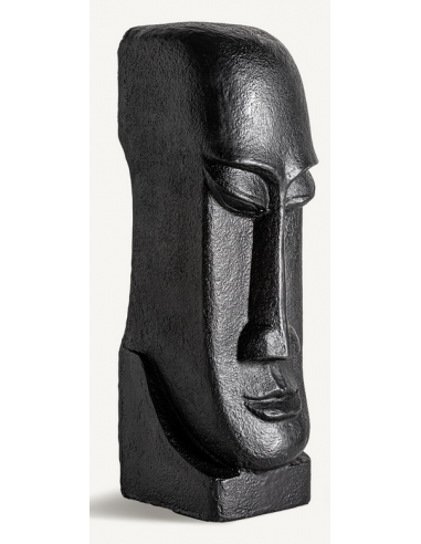 Orientalsk Figur Letbeton H110 Antik Sort