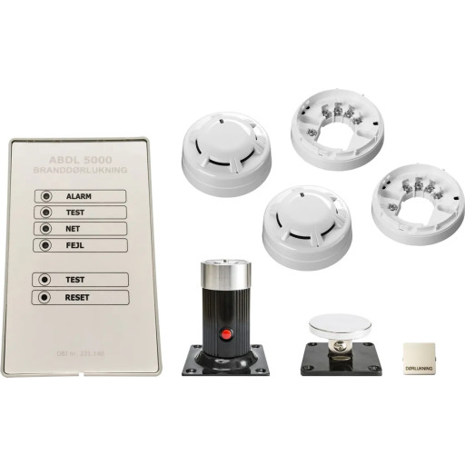Teletec Abdl 5000 Brandalarm Pakke Detektor Magnet Afbryder