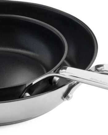 Kitchenaid Stainless Steel Sheet Frypan Set Silver