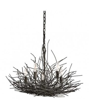 Organique Lysekrone Stål ø61 E14 Antik Bronze