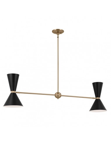 Phix Langbordspendel Stål 130 E27 Sort Champagne Bronze
