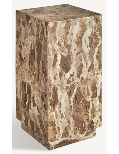 Piedestal Sidebord Marmor H59 B30 D30 Beige Marmor