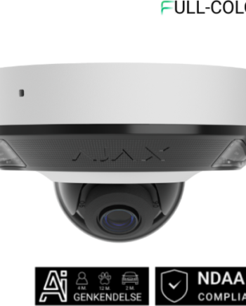 Ajax Dome Overvågningskamera 8mp Hvid