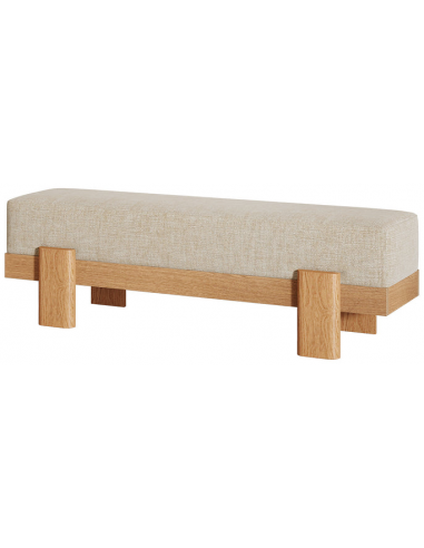 Bænk Mdf Polyester 140 Natur Taupe
