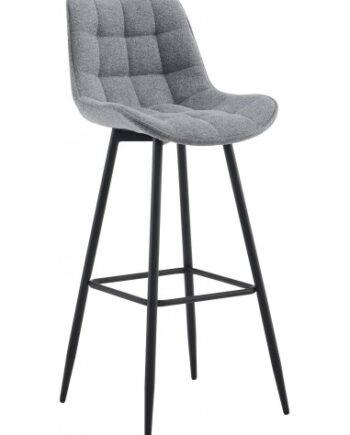 Barstol Metal Polyester H106 Sort Grå