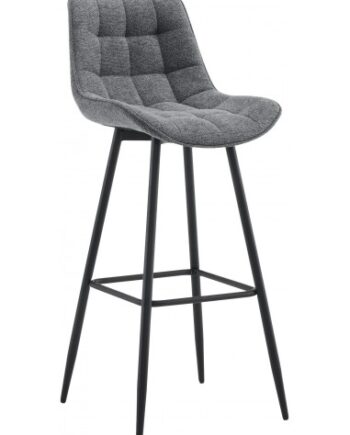 Barstol Metal Polyester H106 Sort Mørkegrå
