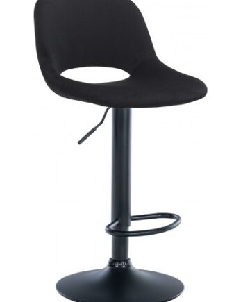 Barstol Metal Velour H86 107 Sort Sort