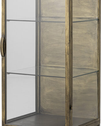 Bloomingville Skab Saone Brass Messingfinish Hærdet Glas