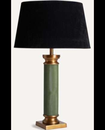Bordlampe Aluminium Velour H86 Grøn Sort