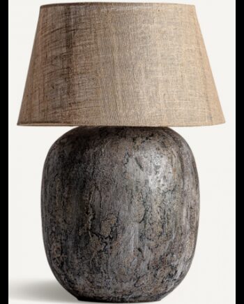 Bordlampe Beton Jute H96 Rustik Grå Natur
