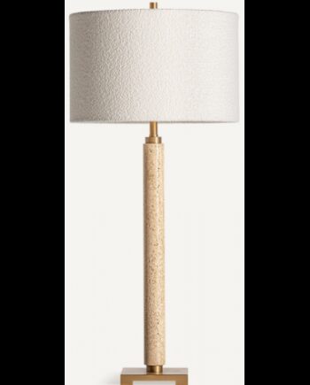 Bordlampe Travertin Boucl H87 E27 Travertin Cremehvid