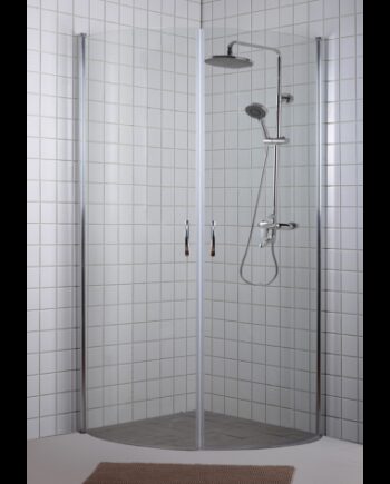 Buet Brusedør 195 Krom Klar