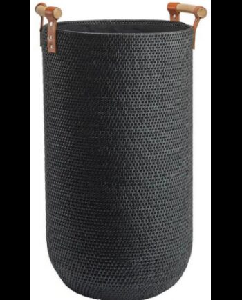 Cino Vasketøjskurv Rattan H60 ø35 Sort