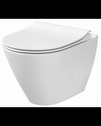 City Væghængt Toilet D50 Blank Hvid