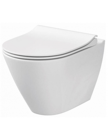 City Væghængt Toilet D50 Blank Hvid