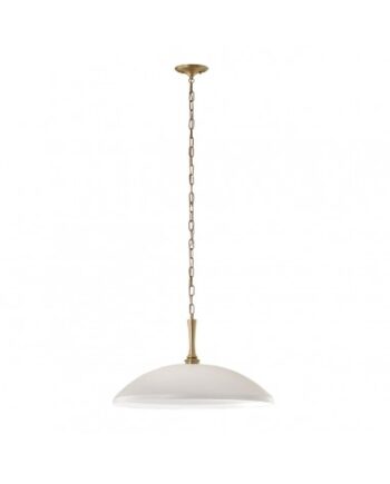 Delarosa Loftlampe Stål ø50 E27 Hvid Champagne Bronze