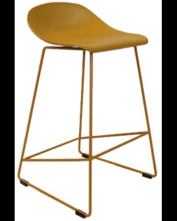 Erica Barstol Metal Polycarbonat H79 Gul