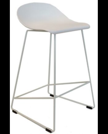 Erica Barstol Metal Polycarbonat H79 Hvid