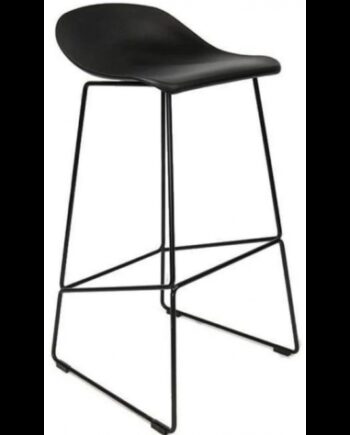 Erica Barstol Metal Polycarbonat H89 Sort