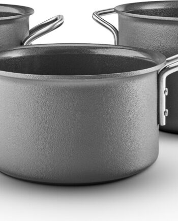 Eva Trio Grey Line Grydesæt Keramisk Belægning Grå Dele