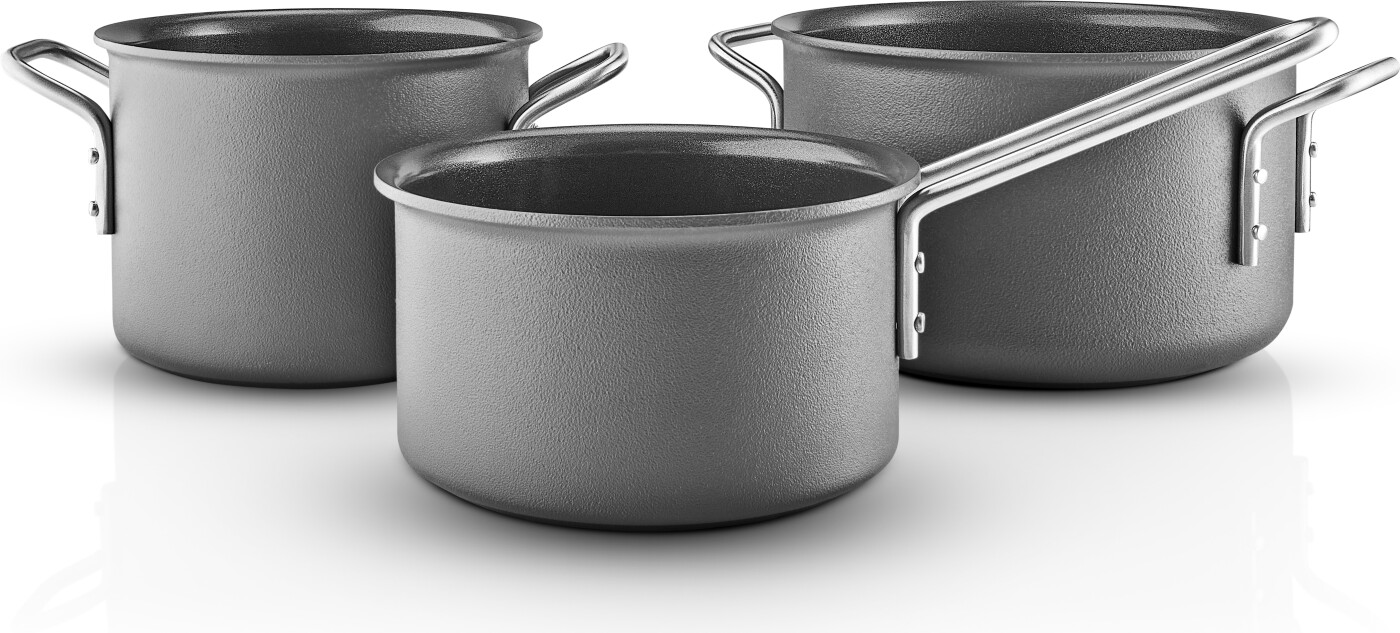 Eva Trio Grey Line Grydesæt Keramisk Belægning Grå Dele