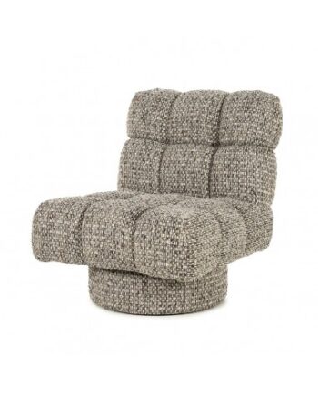Fenna Lænestol Polyester H84 Meleret Taupe