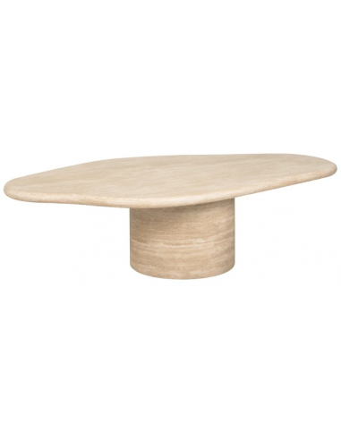 Fictus Organisk Sofabord Faux Travertin 130 Beige
