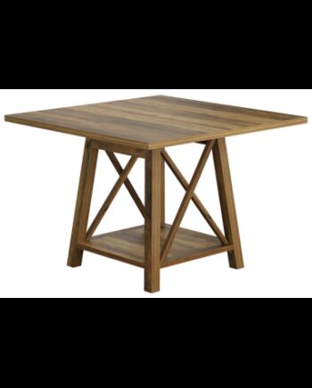 Firkantet Spisebord Mdf 100 100 Naturbrun