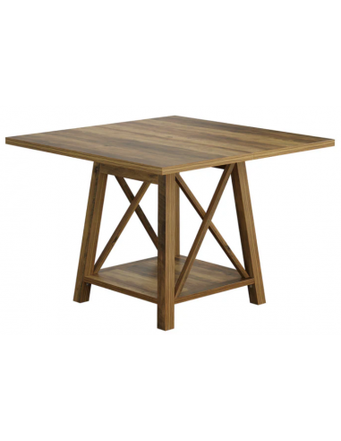 Firkantet Spisebord Mdf Møbelplade 100 100 Brun