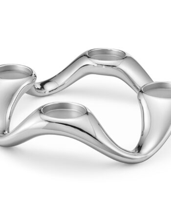 Georg Jensen Cobra Rund Lysestage Rustfrit Stål