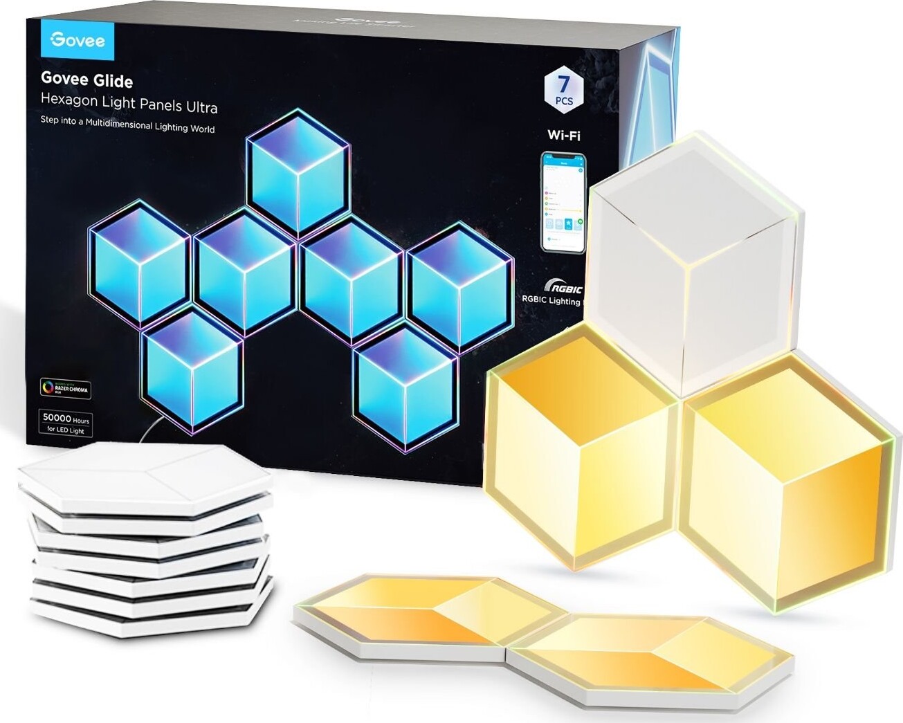 Govee Glide Hexagon Light Panels Ultra 7pack