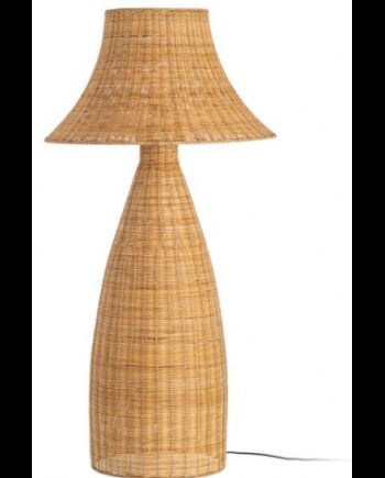 Gulvlampe Metal Rattan H118 E27 Natur