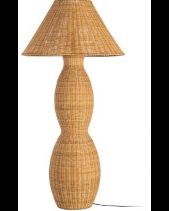 Gulvlampe Metal Rattan H138 E27 Natur