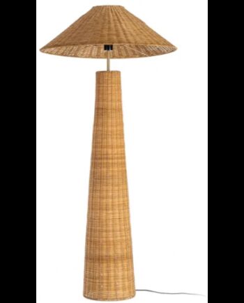 Gulvlampe Metal Rattan H147 E27 Natur
