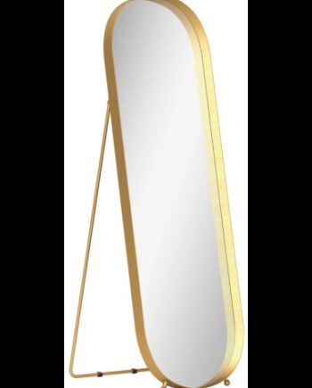 Gulvspejl Stål Glas H160 B50 Guld