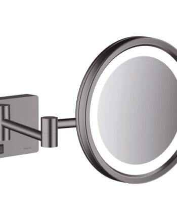 Hansgrohe Addstoris Makeup Spejl Med Lys Børstet Sort Krom