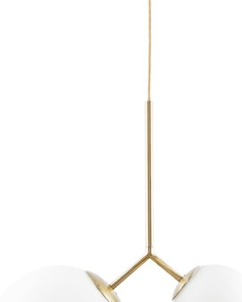 House Doctor Pendel Lampe Twice Hvid