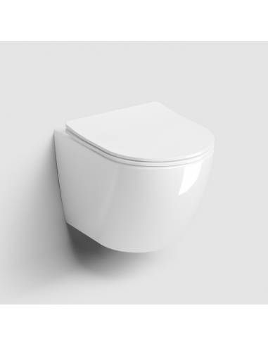 Inbe Væghængt Toilet Keramik D49 Blank Hvid