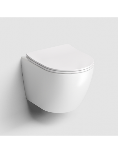 Inbe Væghængt Toilet Keramik D49 Mat Hvid