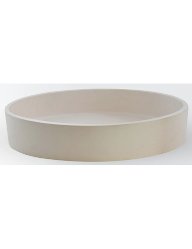 Iris Bordmonteret Oval Håndvask Beton Cremehvid