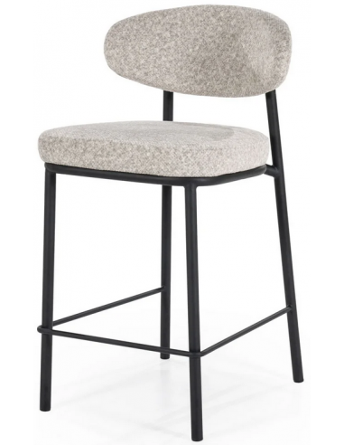 Jari Barstol Metal Polyester H92 Sort Beige
