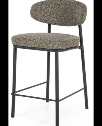 Jari Barstol Metal Polyester H92 Sort Grågrøn