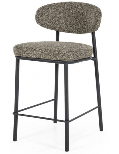 Jari Barstol Metal Polyester H92 Sort Grågrøn
