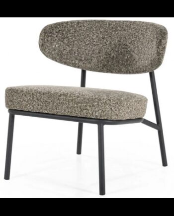 Jari Loungestol Metal Polyester H72 Sort Grågrøn